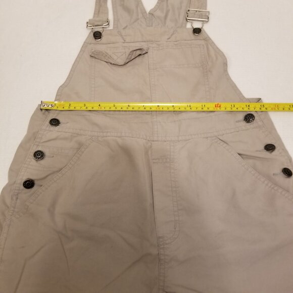Vintage Urban Star Originals Grey Overall Shorts Cotton Small Women Dungarees - Picture 6 of 7